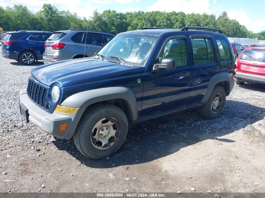 2005 Jeep Liberty Sport VIN: 1J4GL48K75W541418 Lot: 39593680