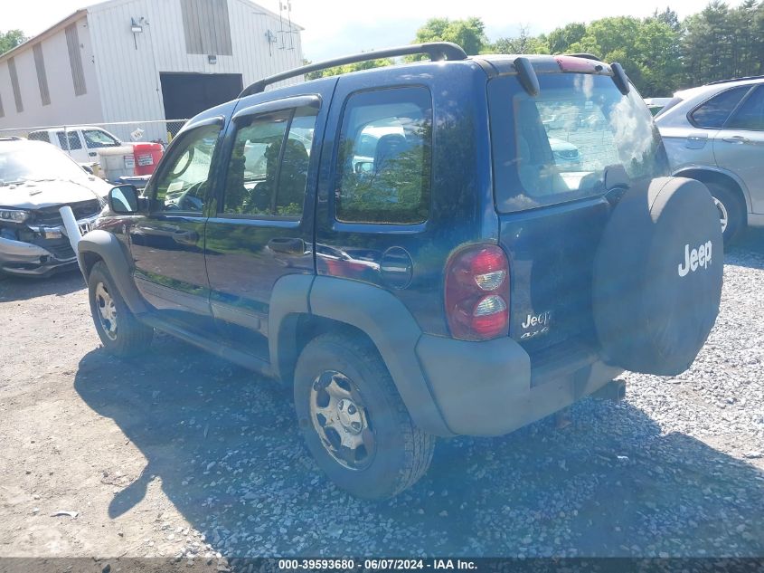 2005 Jeep Liberty Sport VIN: 1J4GL48K75W541418 Lot: 39593680