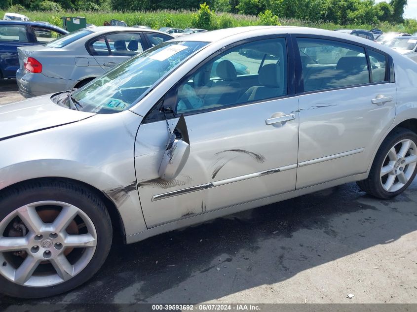 2004 Nissan Maxima 3.5 Se VIN: 1N4BA41E84C841193 Lot: 39593692