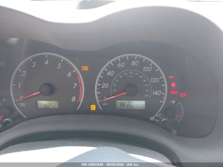 2010 Toyota Corolla Le VIN: 2T1BU4EE5AC280076 Lot: 39593695