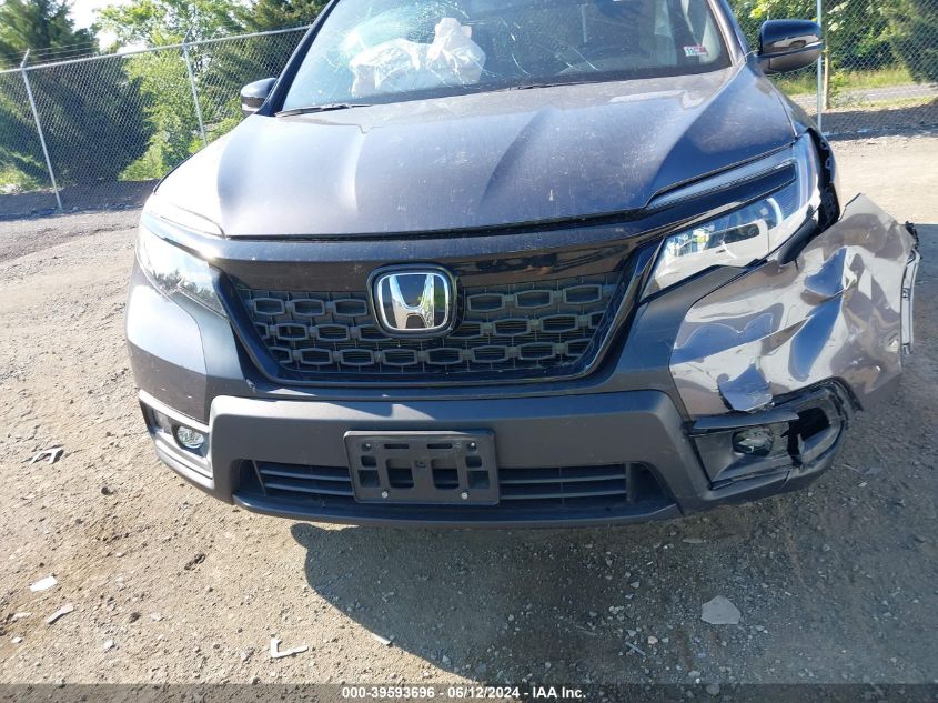 2021 Honda Passport Awd Ex-L VIN: 5FNYF8H50MB042871 Lot: 39593696