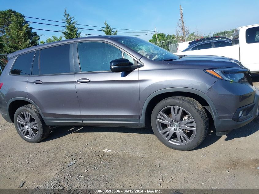 2021 Honda Passport Awd Ex-L VIN: 5FNYF8H50MB042871 Lot: 39593696