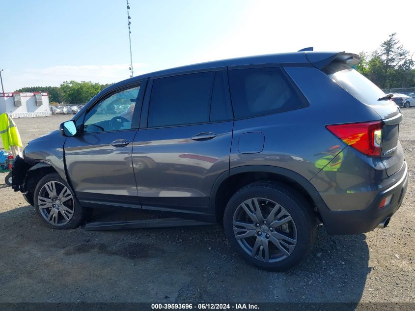 2021 Honda Passport Awd Ex-L VIN: 5FNYF8H50MB042871 Lot: 39593696