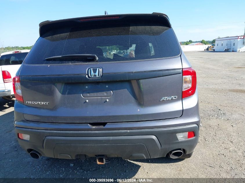 2021 Honda Passport Awd Ex-L VIN: 5FNYF8H50MB042871 Lot: 39593696