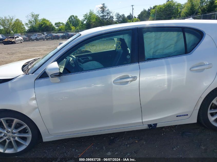 2012 Lexus Ct 200H Premium VIN: JTHKD5BH4C2054311 Lot: 39593728