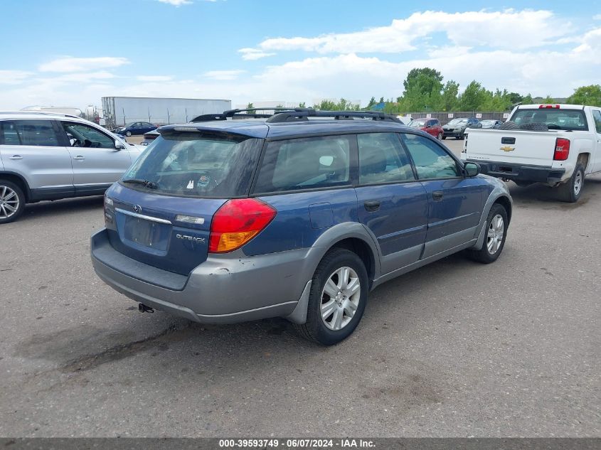 2005 Subaru Outback 2.5I VIN: 4S4BP61C957353721 Lot: 39593749