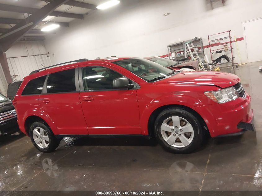 2013 Dodge Journey Se VIN: 3C4PDCAB8DT557462 Lot: 39593760