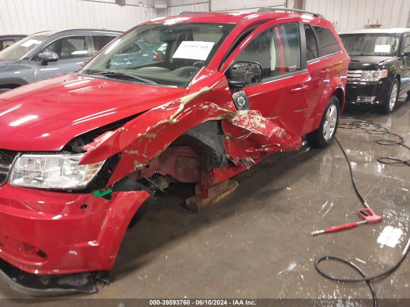 2013 Dodge Journey Se VIN: 3C4PDCAB8DT557462 Lot: 39593760