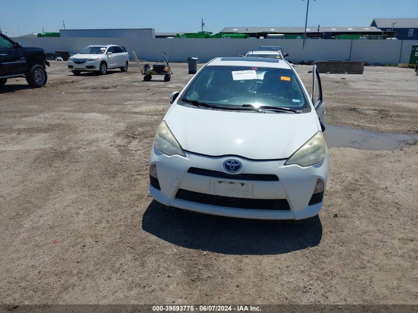 2012 Toyota Prius C Three VIN: JTDKDTB38C1002437 Lot: 39593775