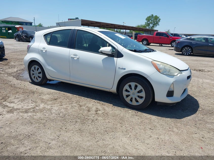 2012 Toyota Prius C Three VIN: JTDKDTB38C1002437 Lot: 39593775