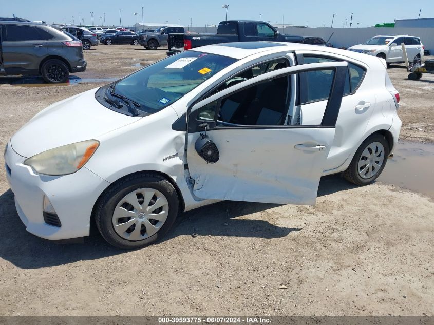 2012 Toyota Prius C Three VIN: JTDKDTB38C1002437 Lot: 39593775