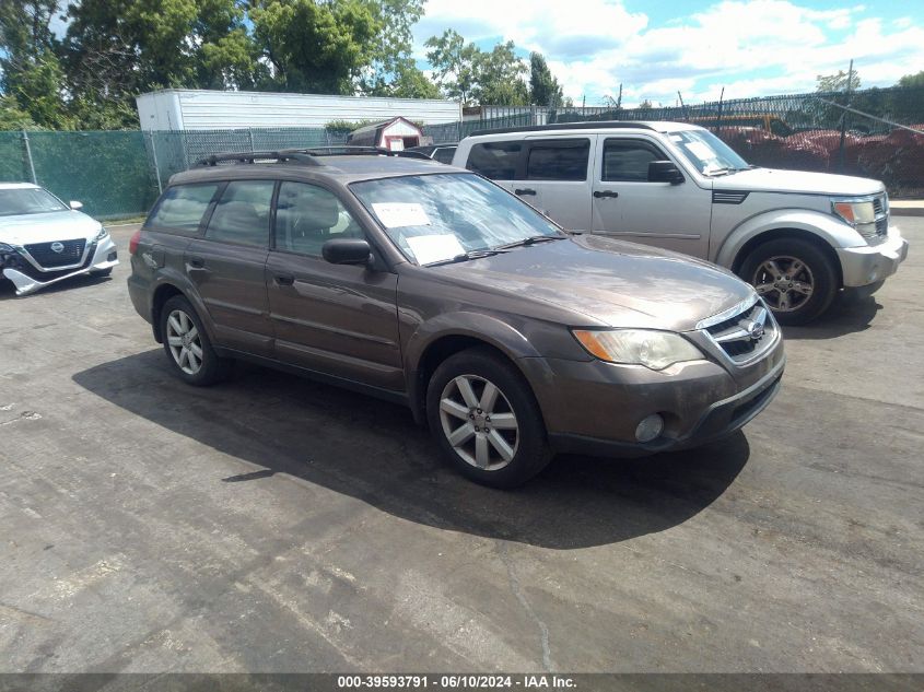 2009 Subaru Outback 2.5I VIN: 4S4BP61C596313826 Lot: 39593791