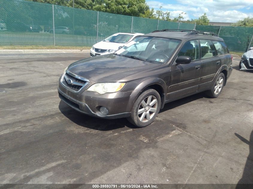 2009 Subaru Outback 2.5I VIN: 4S4BP61C596313826 Lot: 39593791