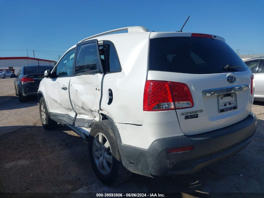 2011 Kia Sorento Lx V6 VIN: 5XYKT4A27BG116008 Lot: 39593806