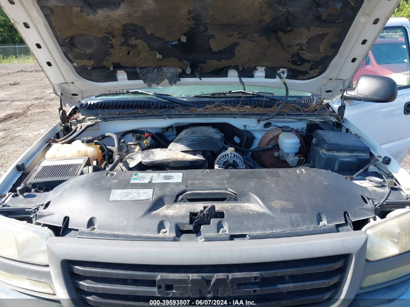 2005 GMC Sierra 1500 Work Truck VIN: 1GTEC14TX5Z267561 Lot: 39593807