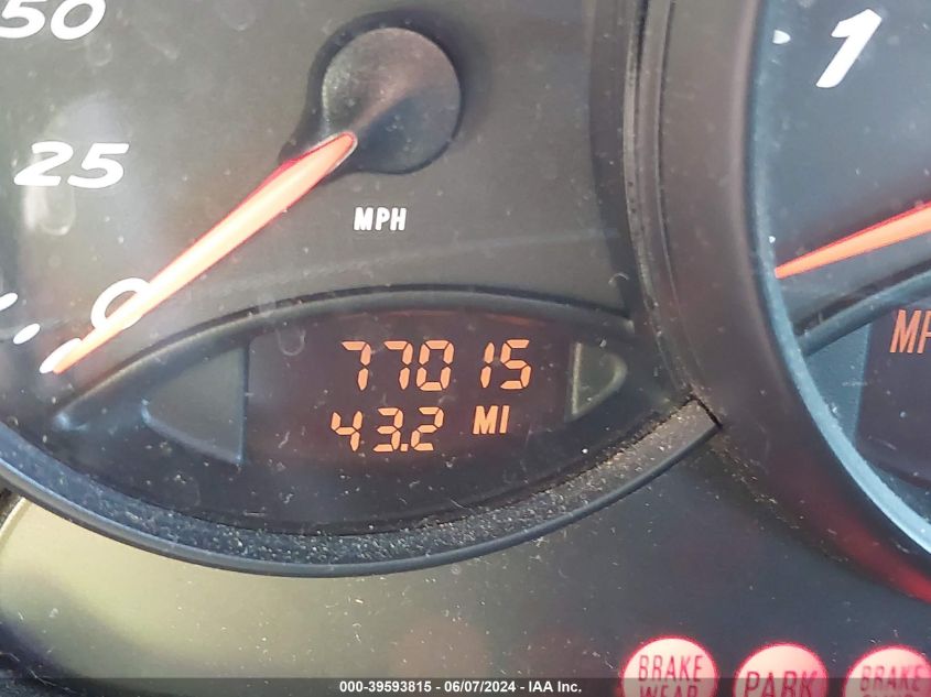 1998 Porsche Boxster VIN: WP0CA2985WU622254 Lot: 39593815