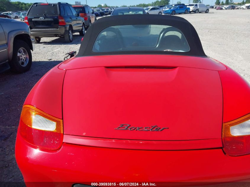 1998 Porsche Boxster VIN: WP0CA2985WU622254 Lot: 39593815