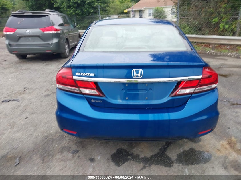2013 Honda Civic Lx VIN: 2HGFB2F52DH528855 Lot: 39593824