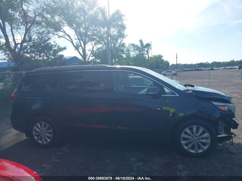 2017 Kia Sedona Ex VIN: KNDMC5C19H6261601 Lot: 39593878