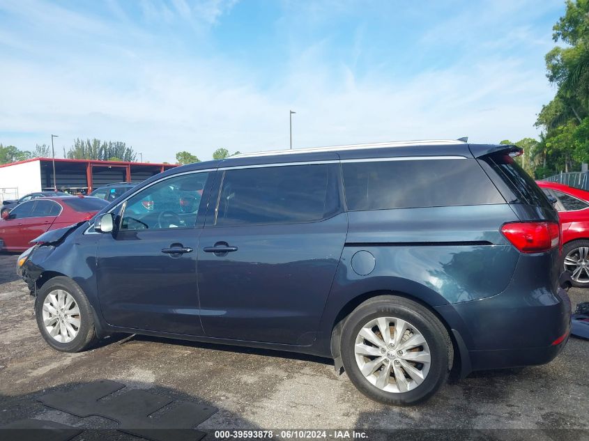 2017 Kia Sedona Ex VIN: KNDMC5C19H6261601 Lot: 39593878