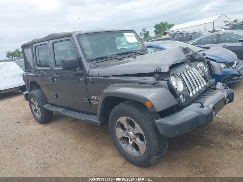 2017 Jeep Wrangler Unlimited Sahara 4X4 VIN: 1C4BJWEG4HL507508 Lot: 39593916