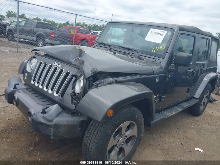 2017 Jeep Wrangler Unlimited Sahara 4X4 VIN: 1C4BJWEG4HL507508 Lot: 39593916