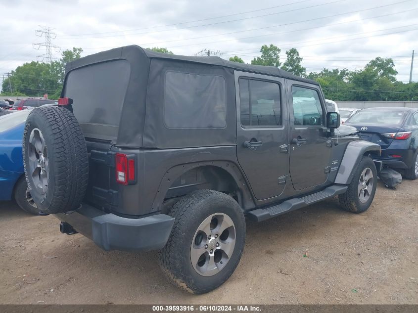 2017 Jeep Wrangler Unlimited Sahara 4X4 VIN: 1C4BJWEG4HL507508 Lot: 39593916