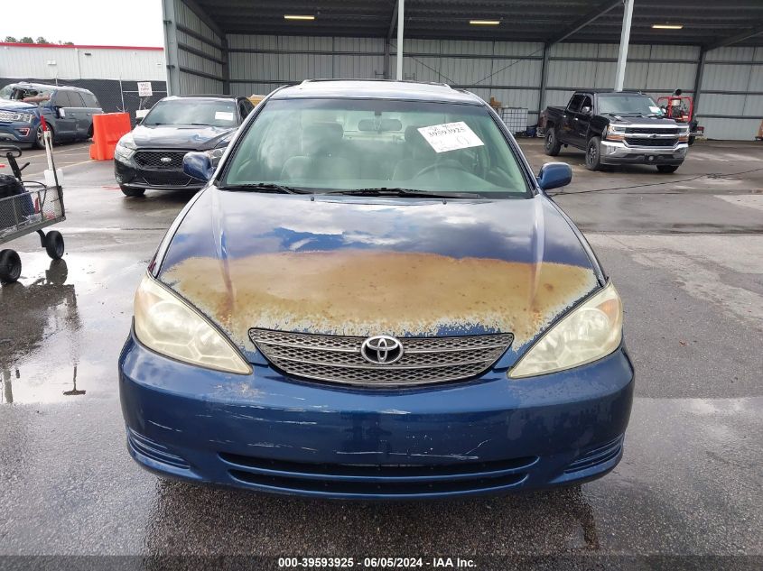 2003 Toyota Camry Le V6 VIN: 4T1BF32K93U049505 Lot: 39593925