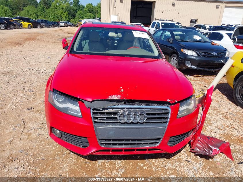 2011 Audi A4 2.0T Premium VIN: WAU4FAFL4BA061014 Lot: 39593927