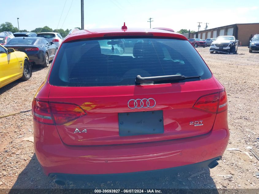 2011 Audi A4 2.0T Premium VIN: WAU4FAFL4BA061014 Lot: 39593927