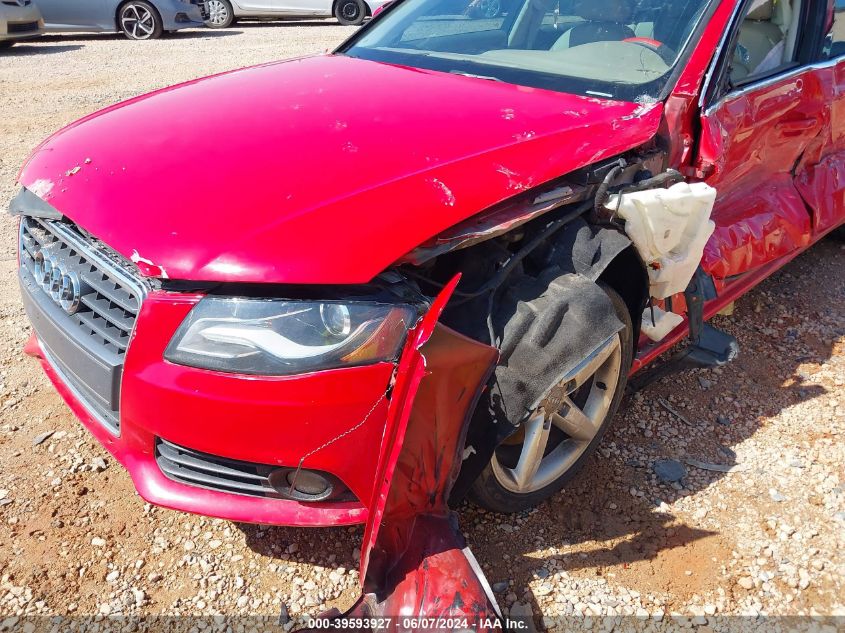 2011 Audi A4 2.0T Premium VIN: WAU4FAFL4BA061014 Lot: 39593927