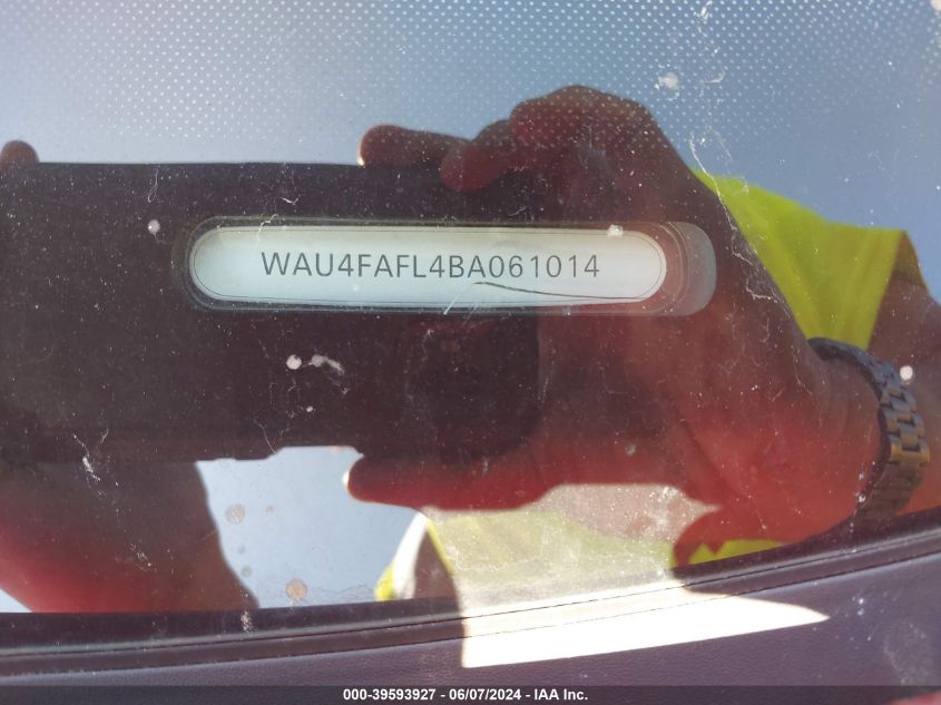 2011 Audi A4 2.0T Premium VIN: WAU4FAFL4BA061014 Lot: 39593927