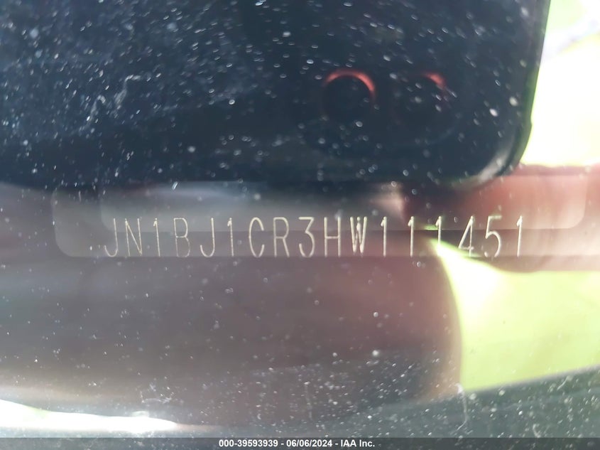 2017 Nissan Rogue Sport Sv VIN: JN1BJ1CR3HW111451 Lot: 39593939