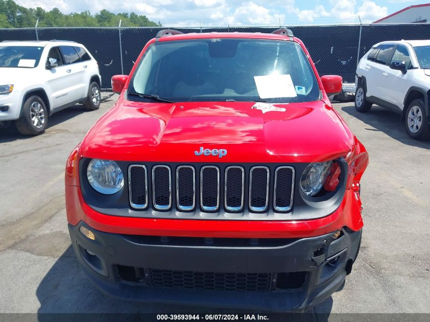 2016 Jeep Renegade Latitude VIN: ZACCJABT5GPD82540 Lot: 39593944