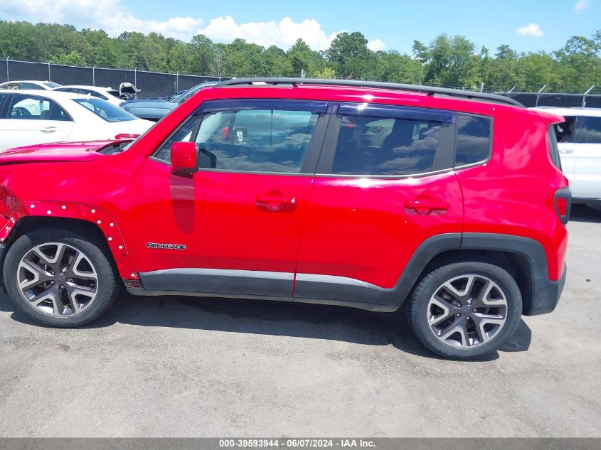 2016 Jeep Renegade Latitude VIN: ZACCJABT5GPD82540 Lot: 39593944