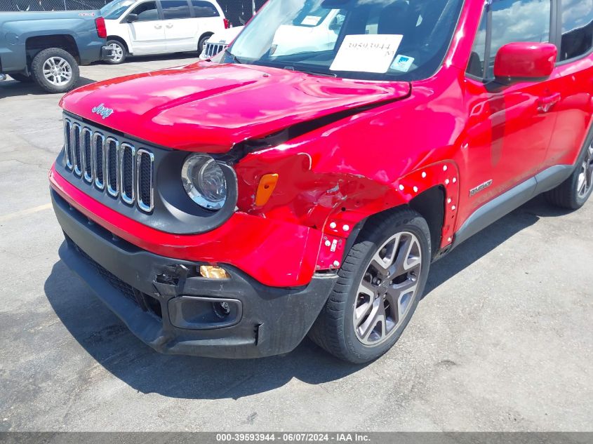 2016 Jeep Renegade Latitude VIN: ZACCJABT5GPD82540 Lot: 39593944