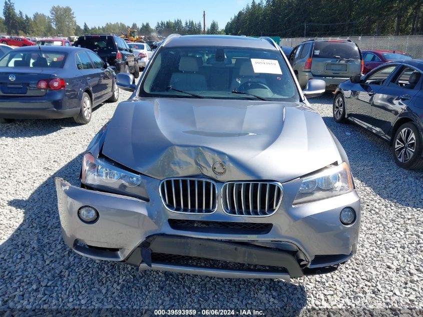 2012 BMW X3 xDrive28I VIN: 5UXWX5C57CL719502 Lot: 39593959