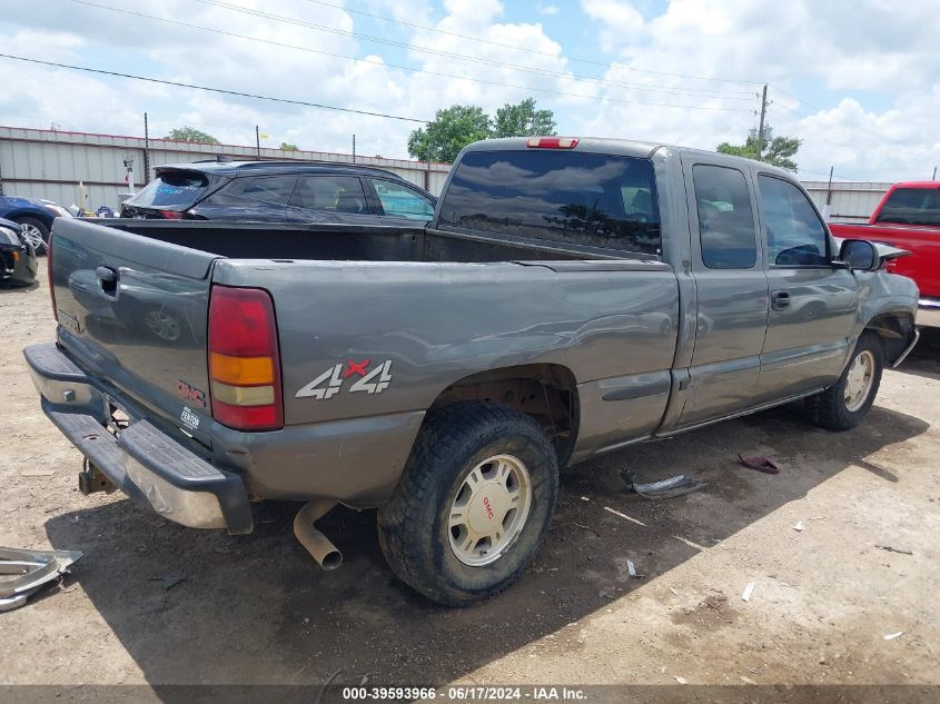 2002 GMC Sierra 1500 Sl VIN: 2GTEK19V721271522 Lot: 39593966