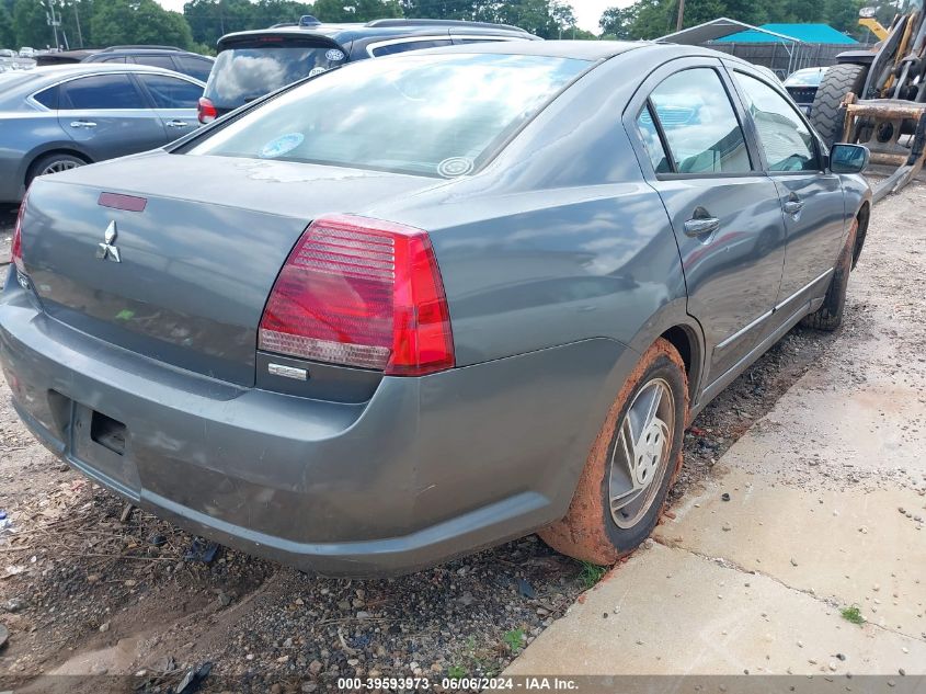 2004 Mitsubishi Galant Es VIN: 4A3AB46F14E139321 Lot: 39593973