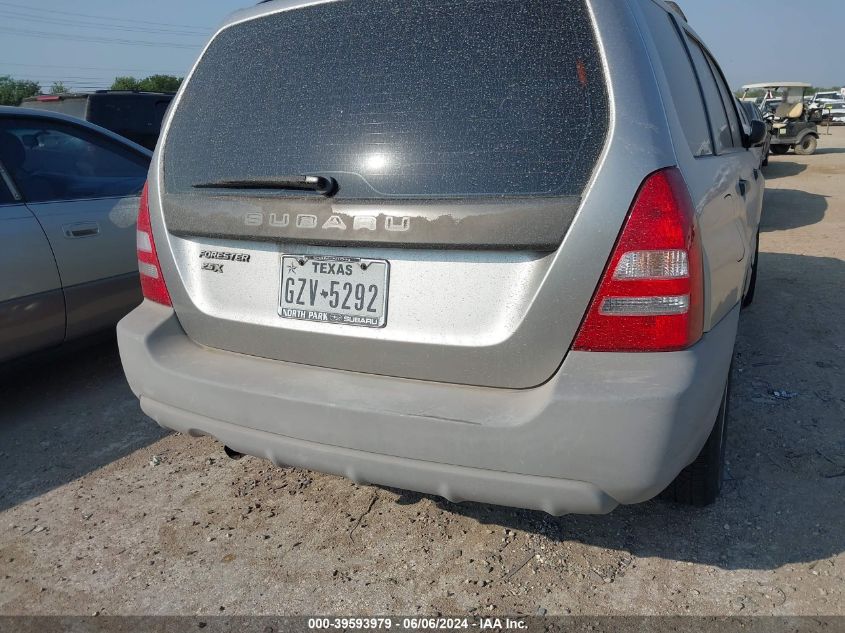 2005 Subaru Forester 2.5X VIN: JF1SG63695H712495 Lot: 39593979