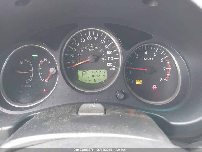 2005 Subaru Forester 2.5X VIN: JF1SG63695H712495 Lot: 39593979