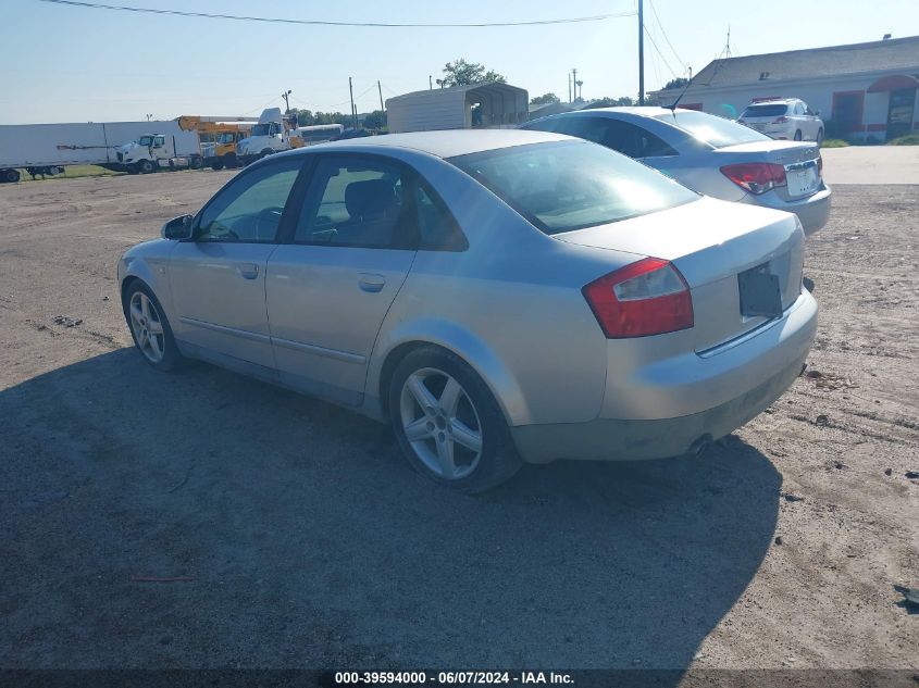 2003 Audi A4 1.8T VIN: WAULC68E73A160038 Lot: 39594000