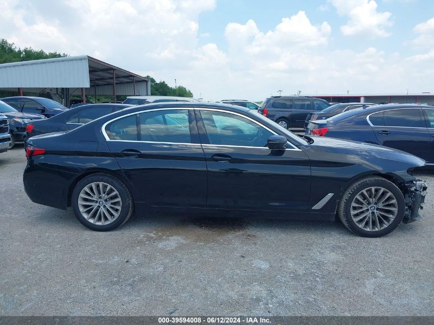 2021 BMW 530I VIN: WBA53BH04MWX16560 Lot: 39594008