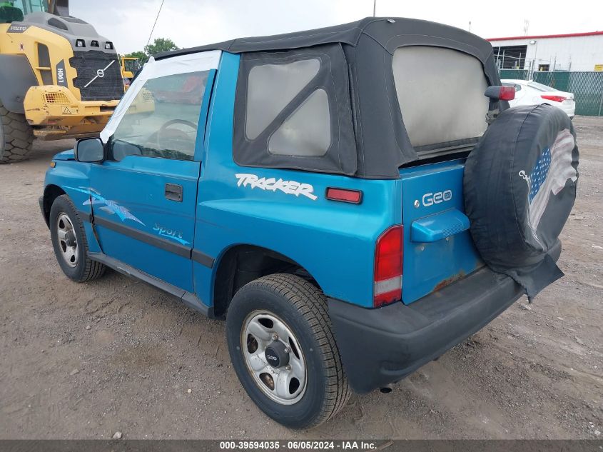 1997 Geo Tracker Softtop VIN: 2CNBE1866V6901909 Lot: 39594035