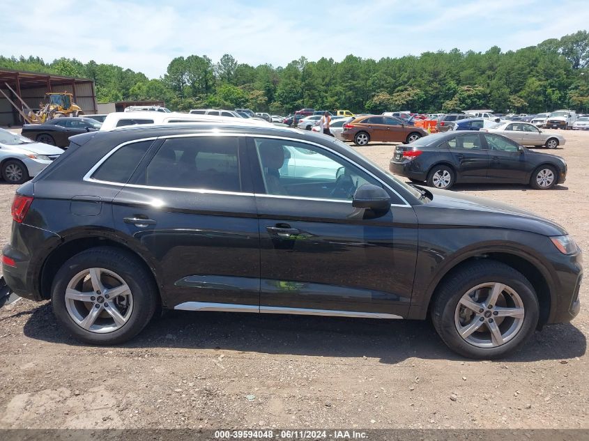 2021 Audi Q5 Premium 45 Tfsi Quattro S Tronic VIN: WA1AAAFY5M2094062 Lot: 39594048