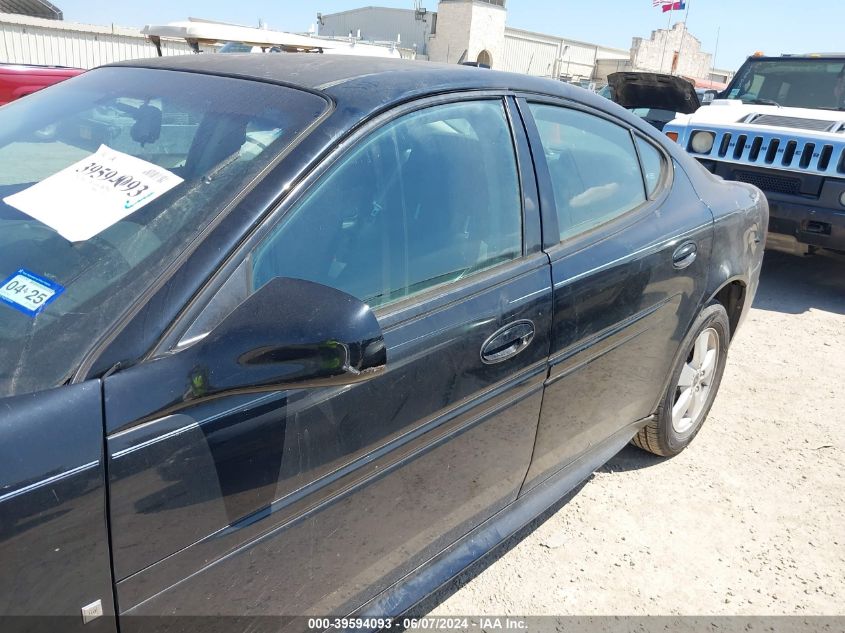 2006 Pontiac Grand Prix VIN: 2G2WP552061195550 Lot: 39594093