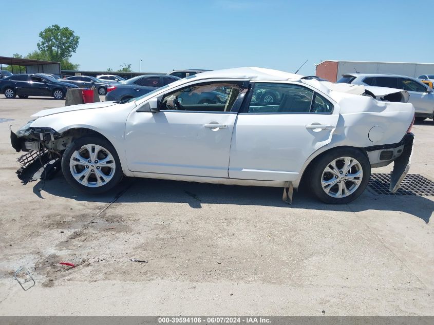2012 Ford Fusion Se VIN: 3FAHP0HA2CR125460 Lot: 39594106