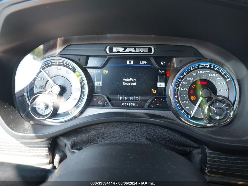 2021 Ram 1500 Limited 4X2 5'7 Box VIN: 1C6RREHT3MN828780 Lot: 39594114