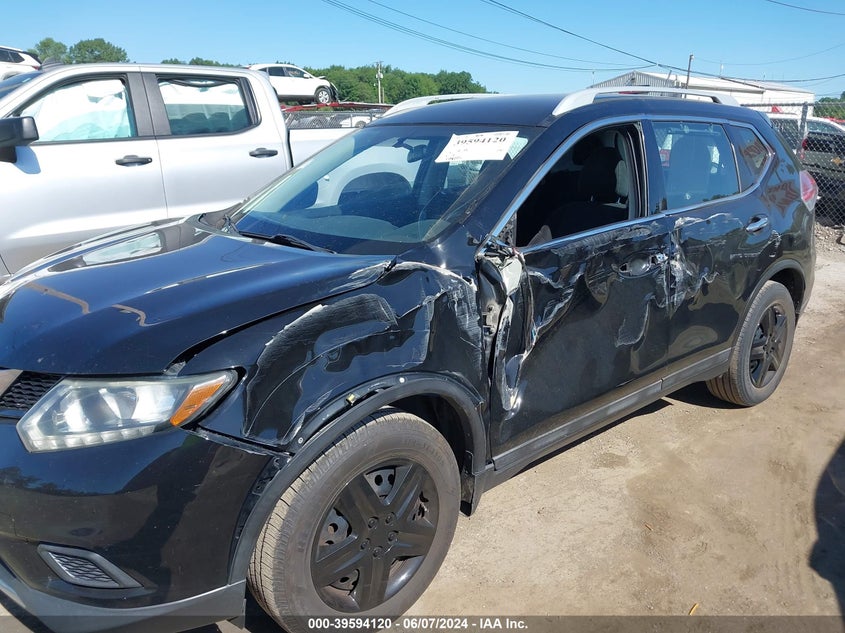 2015 Nissan Rogue S/Sl/Sv VIN: 5N1AT2MT0FC802708 Lot: 39594120