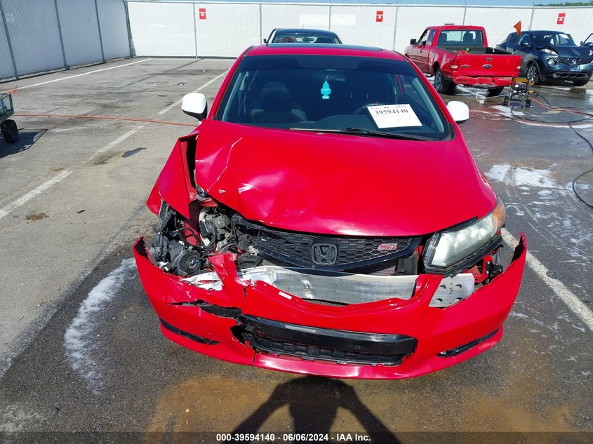 2012 Honda Civic Si VIN: 2HGFG4A59CH708840 Lot: 39594140